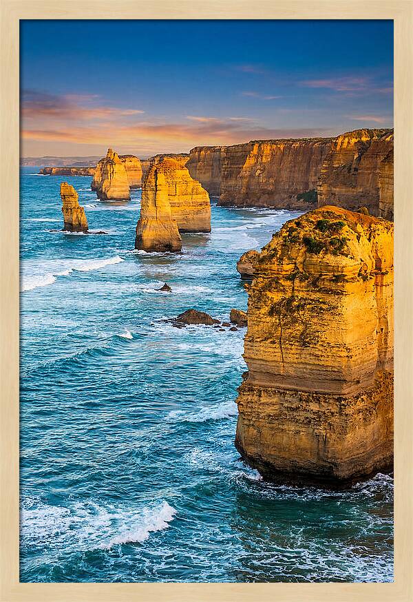 Twelve Apostles At Golden Hour