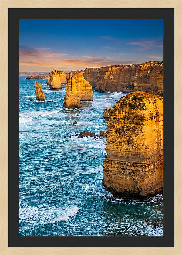 Twelve Apostles At Golden Hour