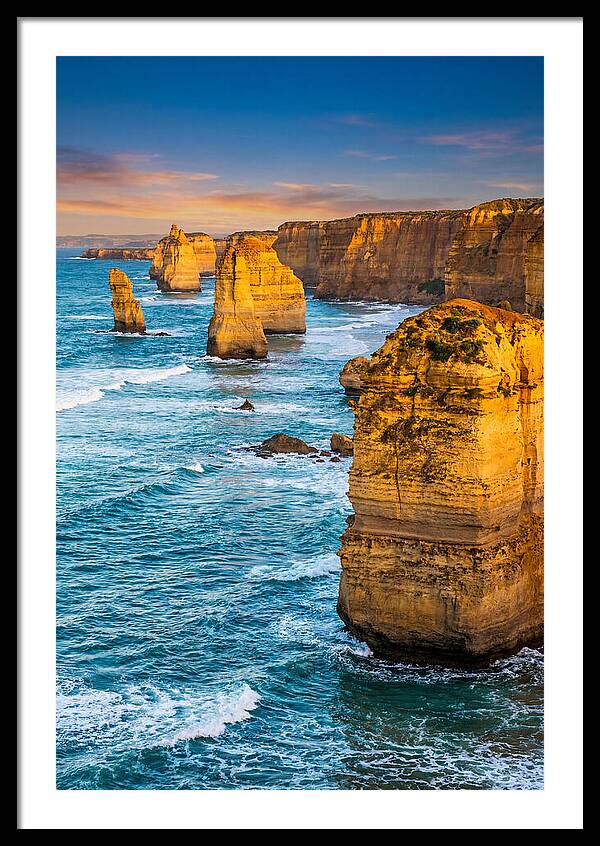 Twelve Apostles At Golden Hour