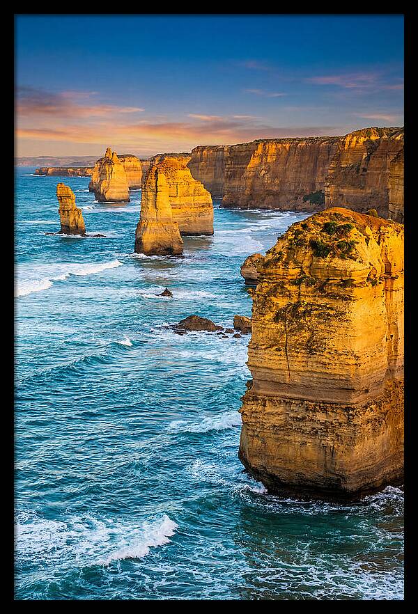 Twelve Apostles At Golden Hour