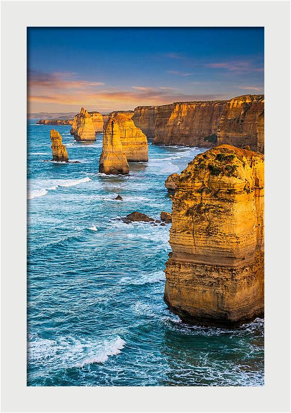 Twelve Apostles At Golden Hour