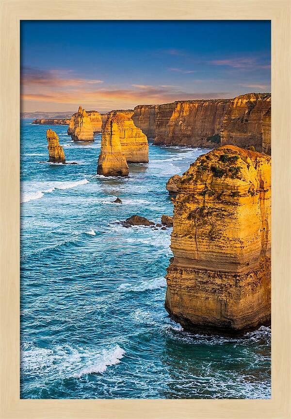 Twelve Apostles At Golden Hour
