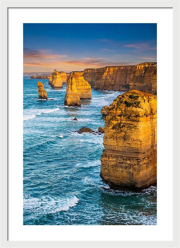 Twelve Apostles At Golden Hour