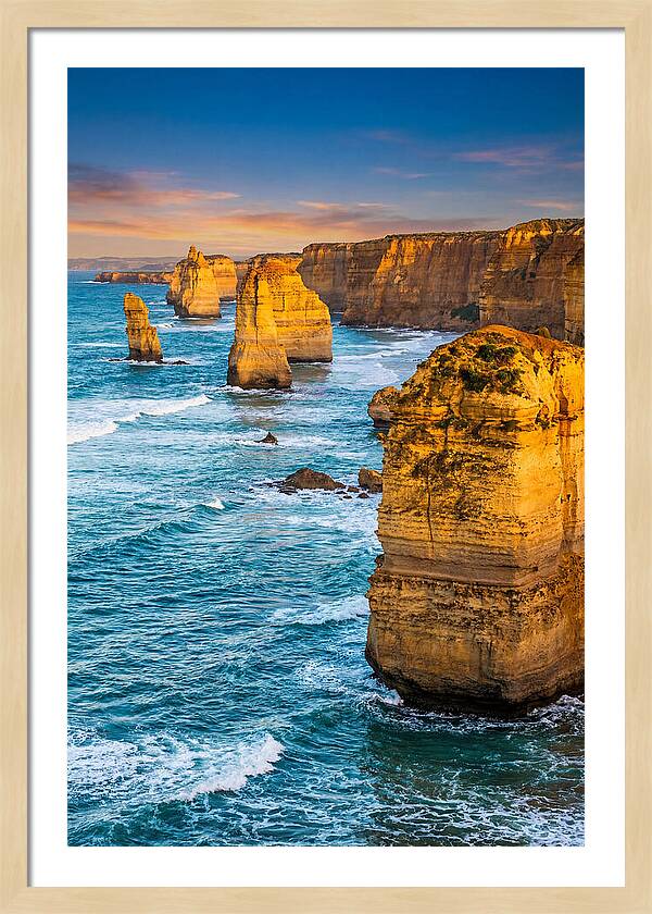 Twelve Apostles At Golden Hour