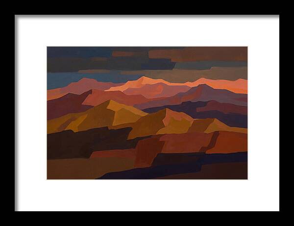 Twilight Alpenglow Over Peaks