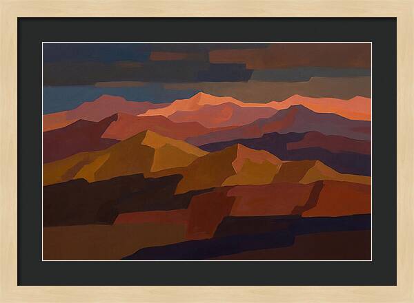 Twilight Alpenglow Over Peaks