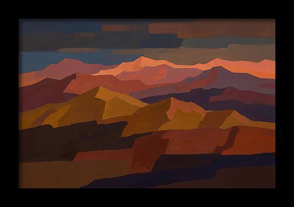 Twilight Alpenglow Over Peaks