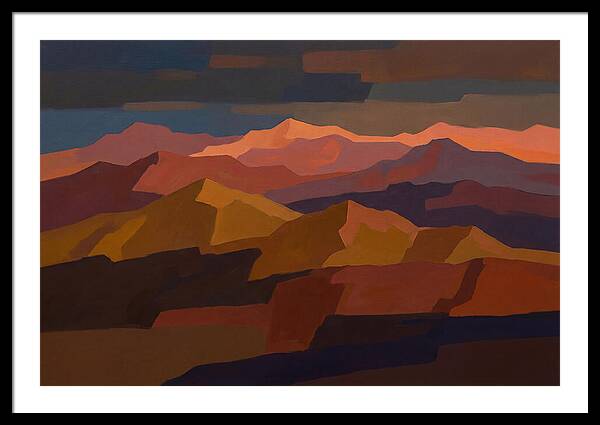 Twilight Alpenglow Over Peaks