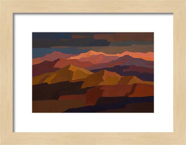 Twilight Alpenglow Over Peaks
