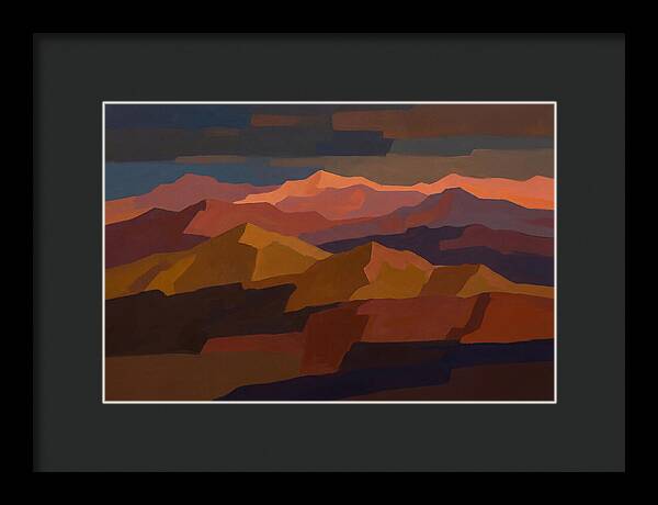Twilight Alpenglow Over Peaks