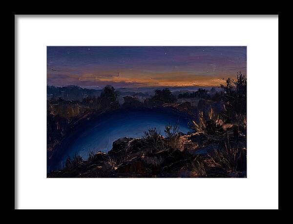 Twilight Arch Of Dark Blue Earth Shadow