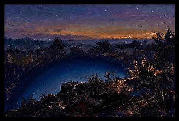 Twilight Arch Of Dark Blue Earth Shadow