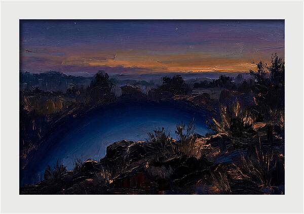 Twilight Arch Of Dark Blue Earth Shadow