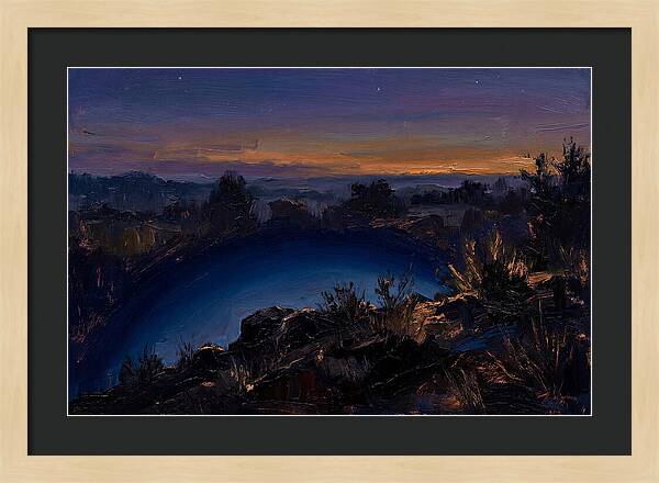 Twilight Arch Of Dark Blue Earth Shadow