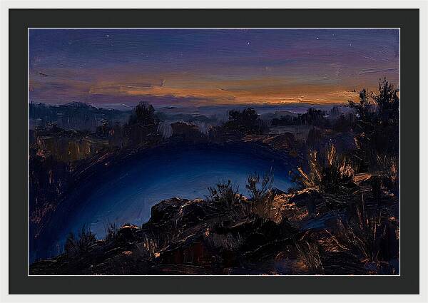 Twilight Arch Of Dark Blue Earth Shadow