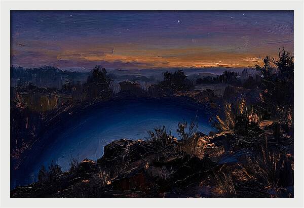 Twilight Arch Of Dark Blue Earth Shadow
