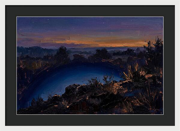 Twilight Arch Of Dark Blue Earth Shadow