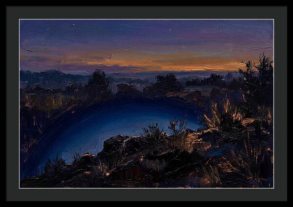 Twilight Arch Of Dark Blue Earth Shadow