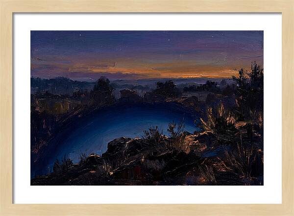 Twilight Arch Of Dark Blue Earth Shadow