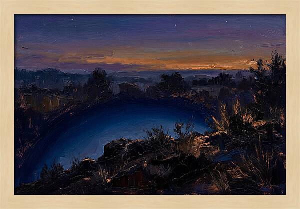 Twilight Arch Of Dark Blue Earth Shadow