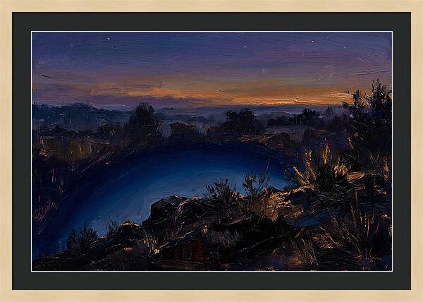Twilight Arch Of Dark Blue Earth Shadow