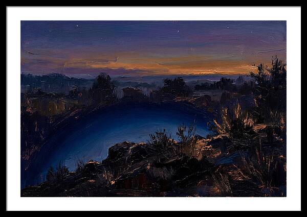 Twilight Arch Of Dark Blue Earth Shadow