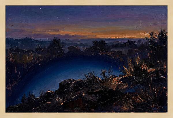 Twilight Arch Of Dark Blue Earth Shadow