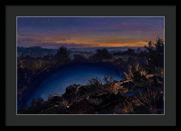Twilight Arch Of Dark Blue Earth Shadow
