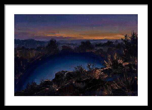 Twilight Arch Of Dark Blue Earth Shadow