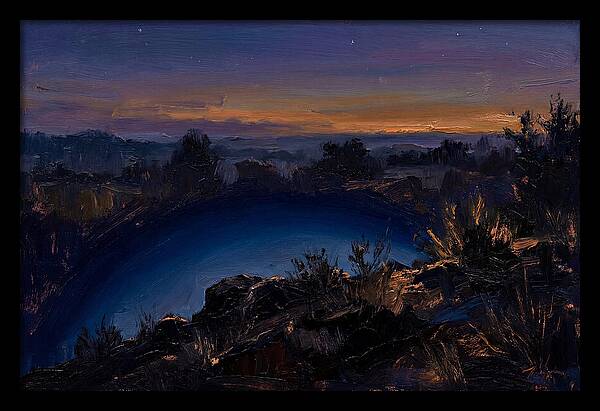 Twilight Arch Of Dark Blue Earth Shadow