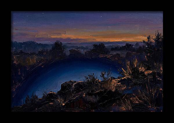 Twilight Arch Of Dark Blue Earth Shadow