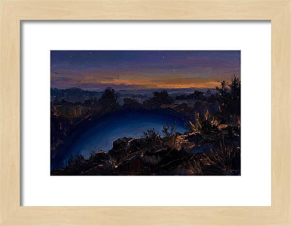 Twilight Arch Of Dark Blue Earth Shadow