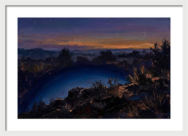 Twilight Arch Of Dark Blue Earth Shadow