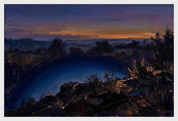 Twilight Arch Of Dark Blue Earth Shadow
