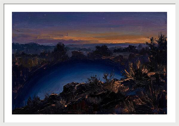 Twilight Arch Of Dark Blue Earth Shadow