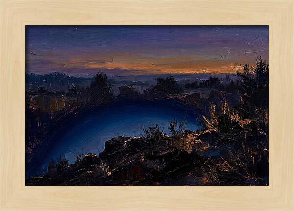 Twilight Arch Of Dark Blue Earth Shadow