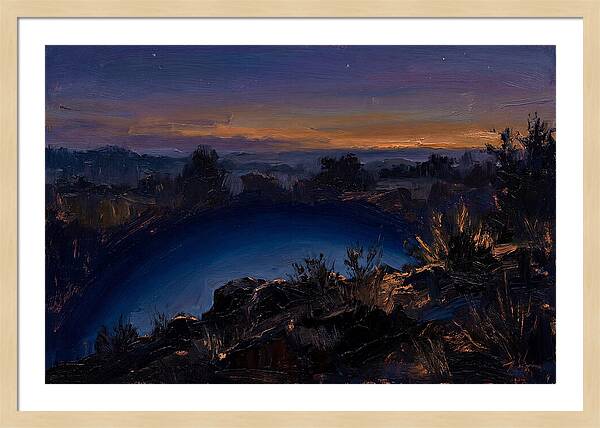 Twilight Arch Of Dark Blue Earth Shadow