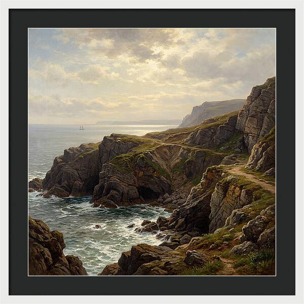 Twilight Over Cliffs