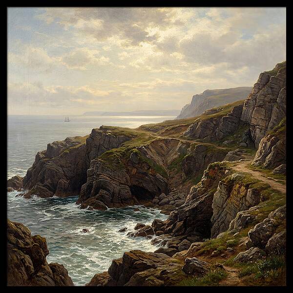 Twilight Over Cliffs