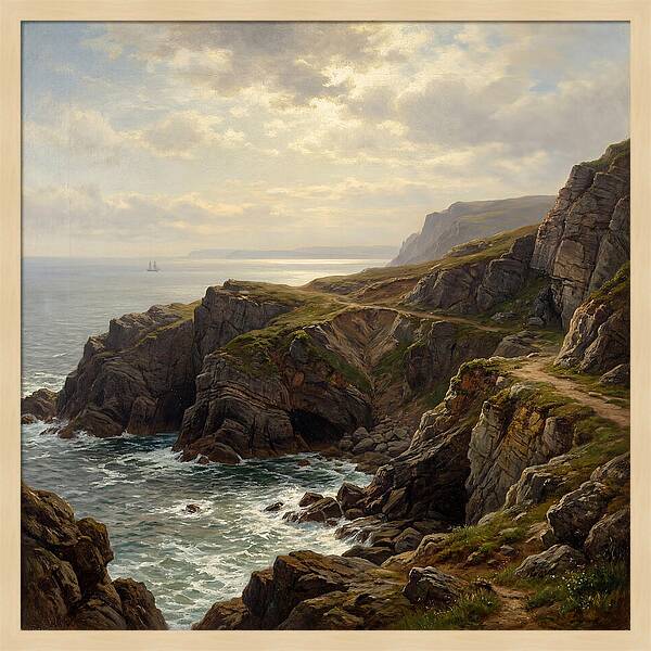 Twilight Over Cliffs