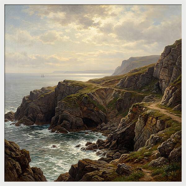 Twilight Over Cliffs