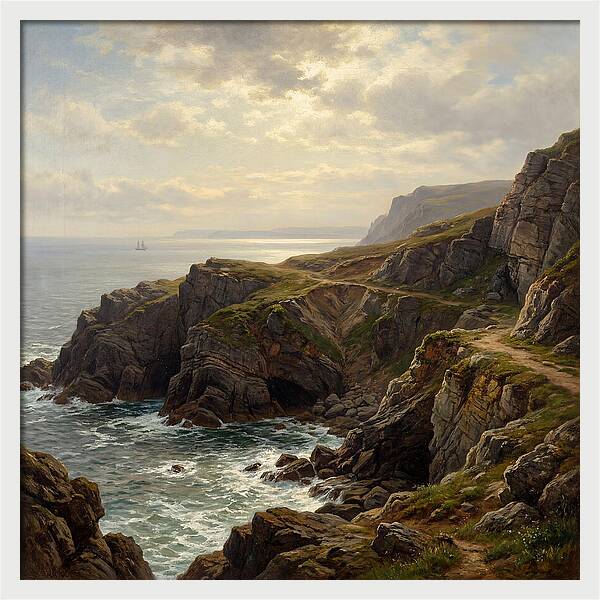 Twilight Over Cliffs