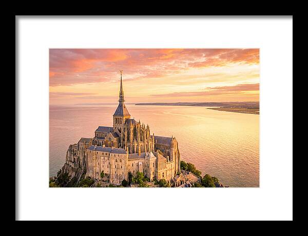 Twilight Tranquility Over Mont Saint Michel