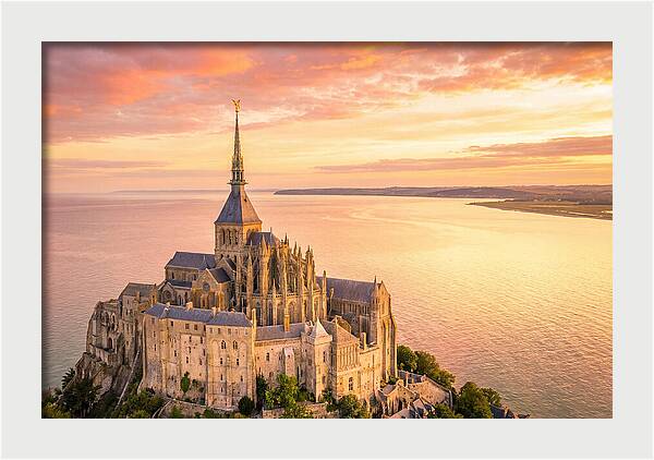 Twilight Tranquility Over Mont Saint Michel
