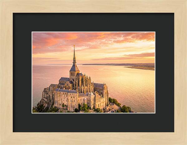 Twilight Tranquility Over Mont Saint Michel