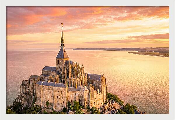 Twilight Tranquility Over Mont Saint Michel