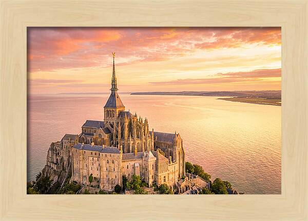Twilight Tranquility Over Mont Saint Michel