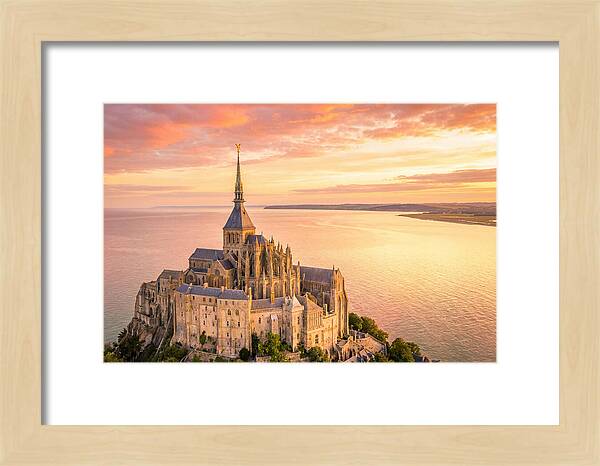 Twilight Tranquility Over Mont Saint Michel