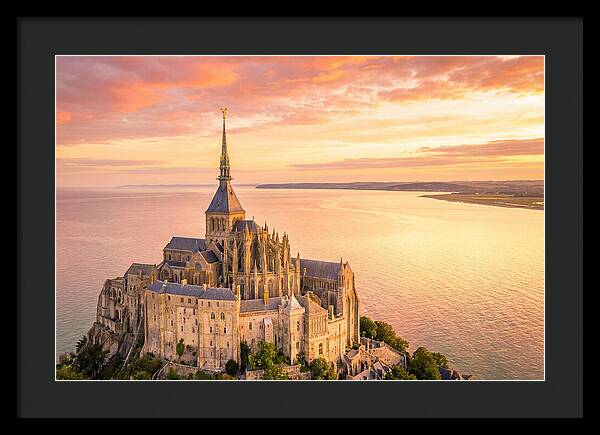 Twilight Tranquility Over Mont Saint Michel