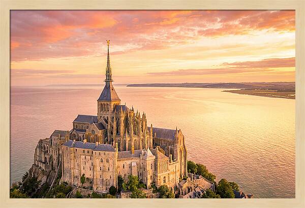 Twilight Tranquility Over Mont Saint Michel